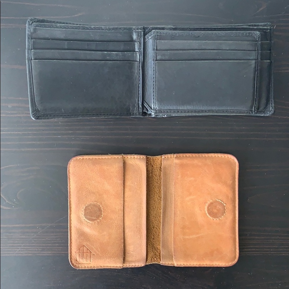 Black & tan wallet set